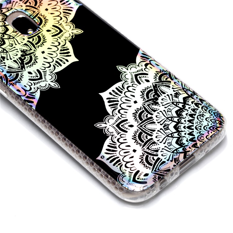Electroplating IMD Shockproof TPU Protective Case for Samsung Galaxy J3 (2017) EU Version/J3 Pro (2017) - Colorized Mandala-5