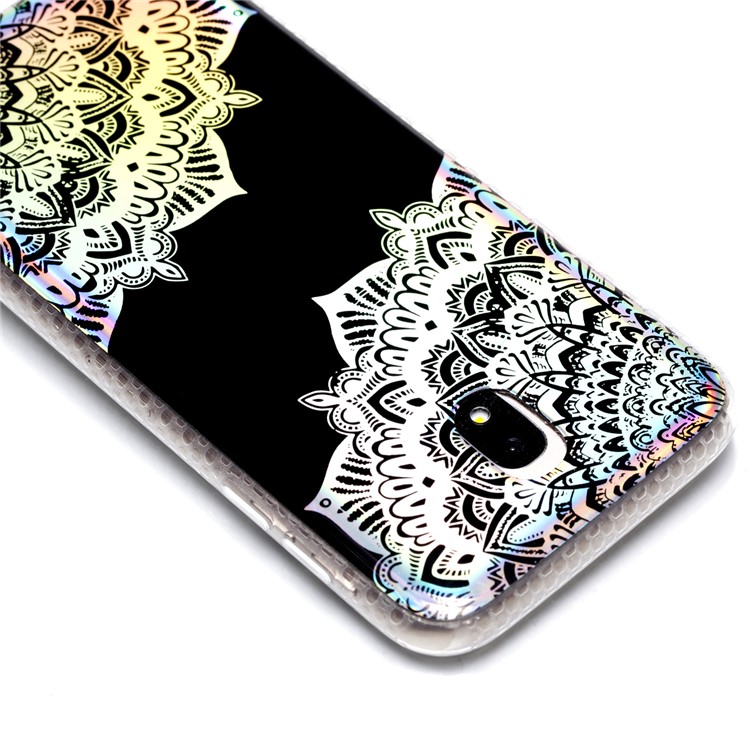Electroplating IMD Shockproof TPU Protective Case for Samsung Galaxy J3 (2017) EU Version/J3 Pro (2017) - Colorized Mandala-6