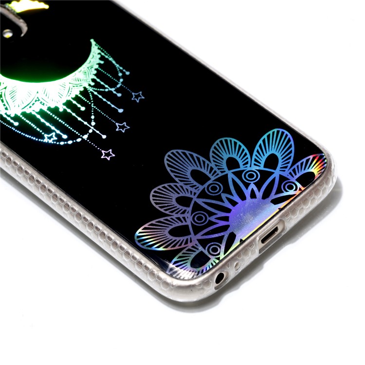 Plated IMD Shockproof TPU Cover for Samsung Galaxy J5 (2017) EU Version / J5 Pro (2017) - Moon Pendant-4