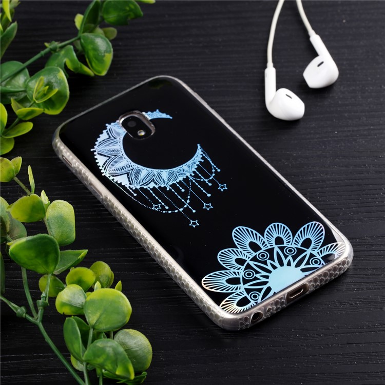 Plated IMD Shockproof TPU Cover for Samsung Galaxy J5 (2017) EU Version / J5 Pro (2017) - Moon Pendant-6