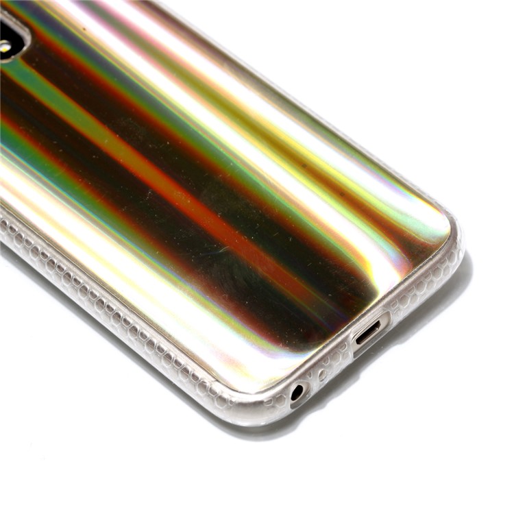 Plated IMD Shockproof TPU Cover for Samsung Galaxy J5 (2017) EU Version / J5 Pro (2017) - Gold Vertical Stripes-4