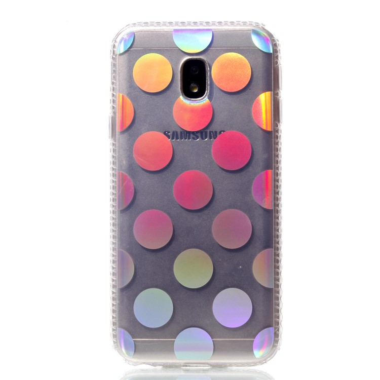 Plated IMD Shockproof TPU Cover for Samsung Galaxy J5 (2017) EU Version / J5 Pro (2017) - Polka Dots-2