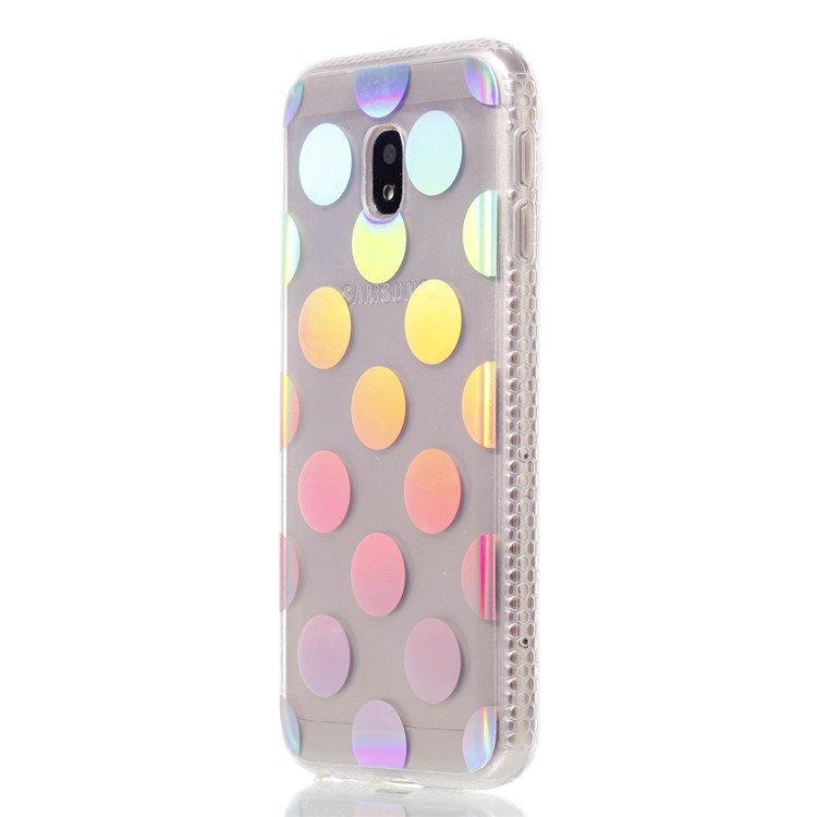 Plated IMD Shockproof TPU Cover for Samsung Galaxy J5 (2017) EU Version / J5 Pro (2017) - Polka Dots-3