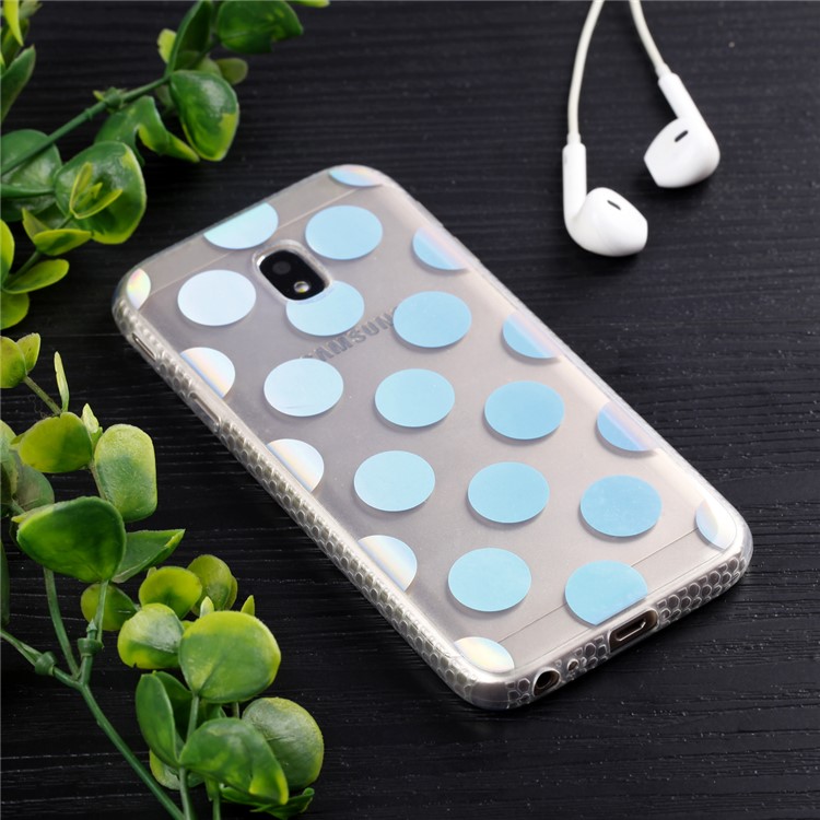 Plated IMD Shockproof TPU Cover for Samsung Galaxy J5 (2017) EU Version / J5 Pro (2017) - Polka Dots-6