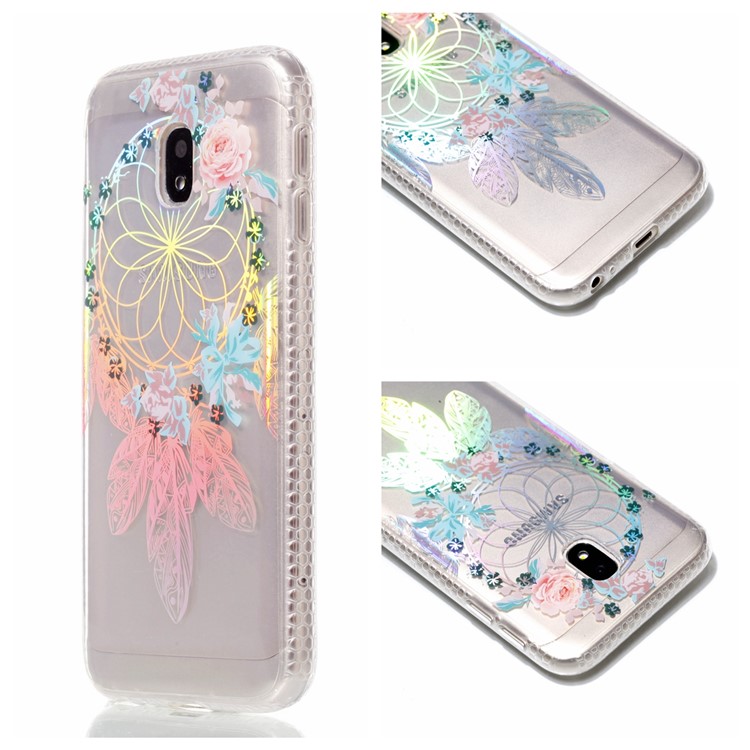 

Plated IMD Shockproof TPU Cover for Samsung Galaxy J5 (2017) EU Version / J5 Pro (2017) - Flower Windbell