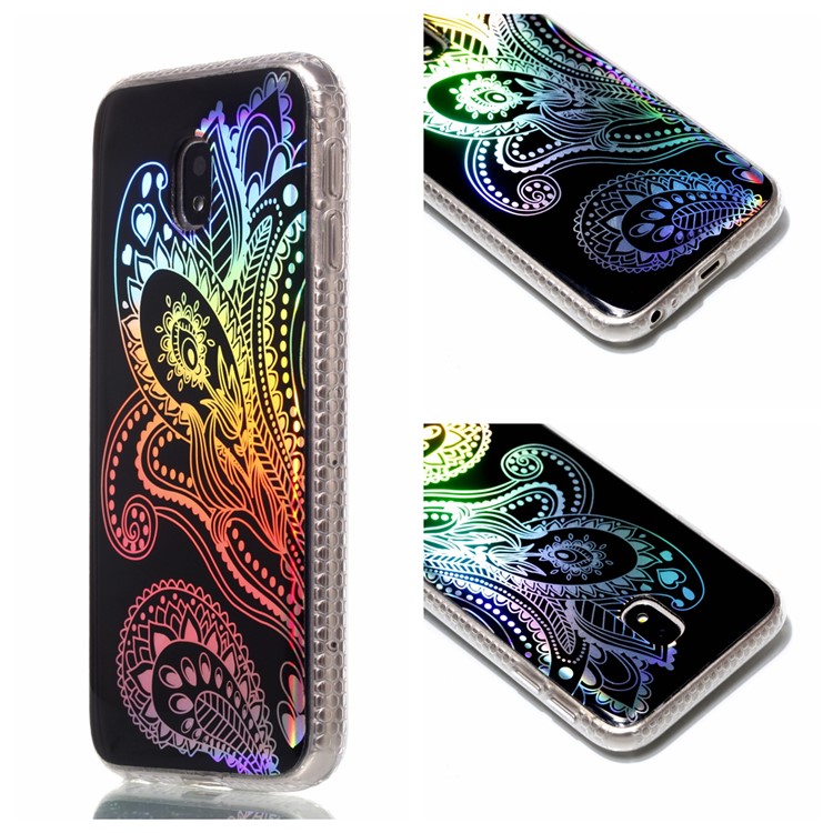 Plated IMD Shockproof TPU Cover for Samsung Galaxy J5 (2017) EU Version / J5 Pro (2017) - Paisley Pattern-1