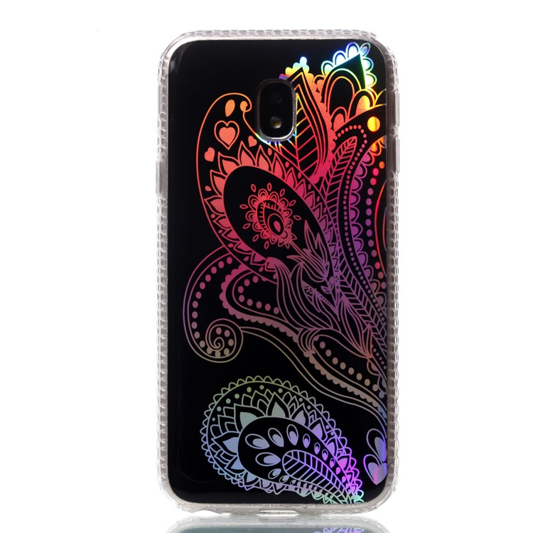 Plated IMD Shockproof TPU Cover for Samsung Galaxy J5 (2017) EU Version / J5 Pro (2017) - Paisley Pattern-2