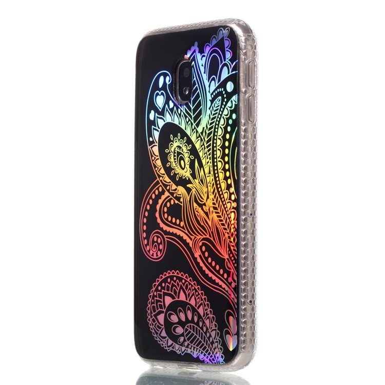 Plated IMD Shockproof TPU Cover for Samsung Galaxy J5 (2017) EU Version / J5 Pro (2017) - Paisley Pattern-3