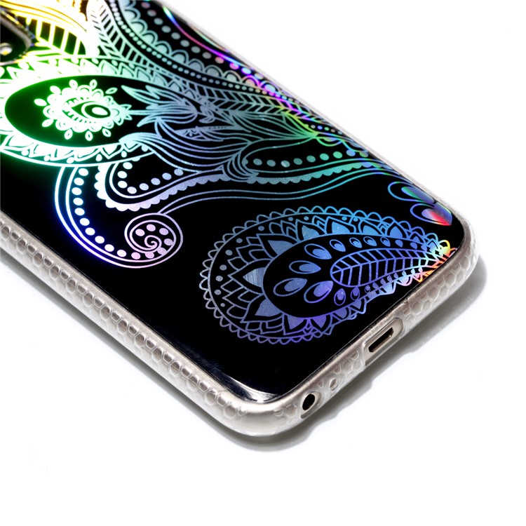 Plated IMD Shockproof TPU Cover for Samsung Galaxy J5 (2017) EU Version / J5 Pro (2017) - Paisley Pattern-4