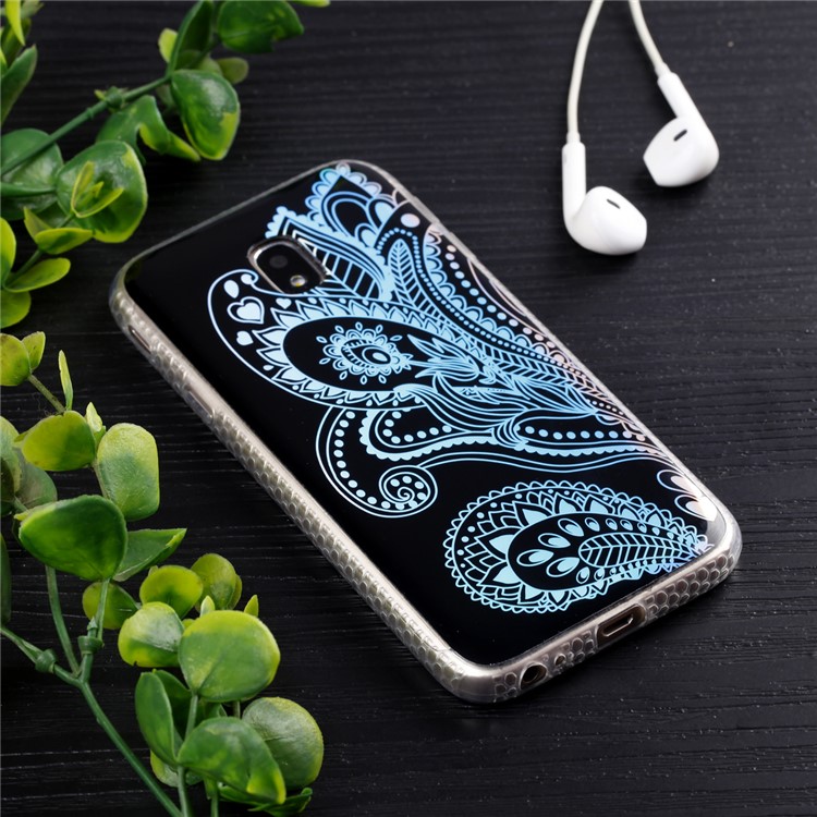 Plated IMD Shockproof TPU Cover for Samsung Galaxy J5 (2017) EU Version / J5 Pro (2017) - Paisley Pattern-6