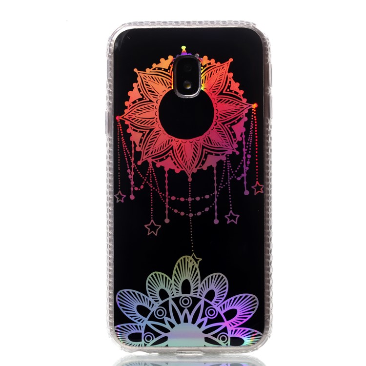 Plated IMD Shockproof TPU Cover for Samsung Galaxy J5 (2017) EU Version / J5 Pro (2017) - Flower Pendant-2