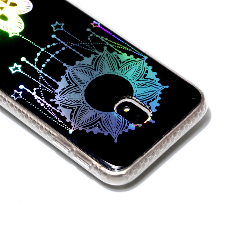 Plated IMD Shockproof TPU Cover for Samsung Galaxy J5 (2017) EU Version / J5 Pro (2017) - Flower Pendant-5
