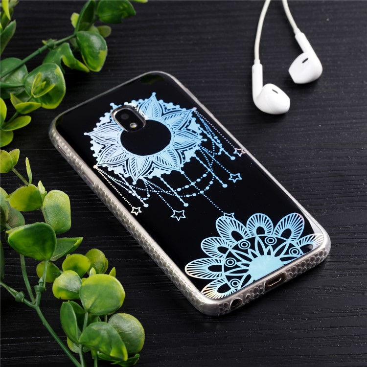 Plated IMD Shockproof TPU Cover for Samsung Galaxy J5 (2017) EU Version / J5 Pro (2017) - Flower Pendant-6
