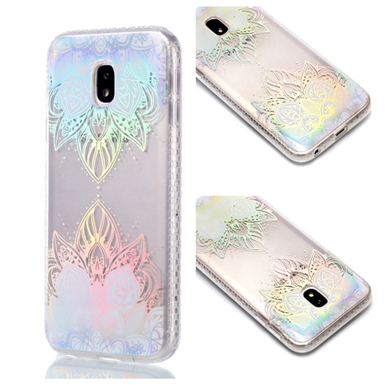 

Plated IMD Shockproof TPU Cover for Samsung Galaxy J5 (2017) EU Version / J5 Pro (2017) - Colorized Flower