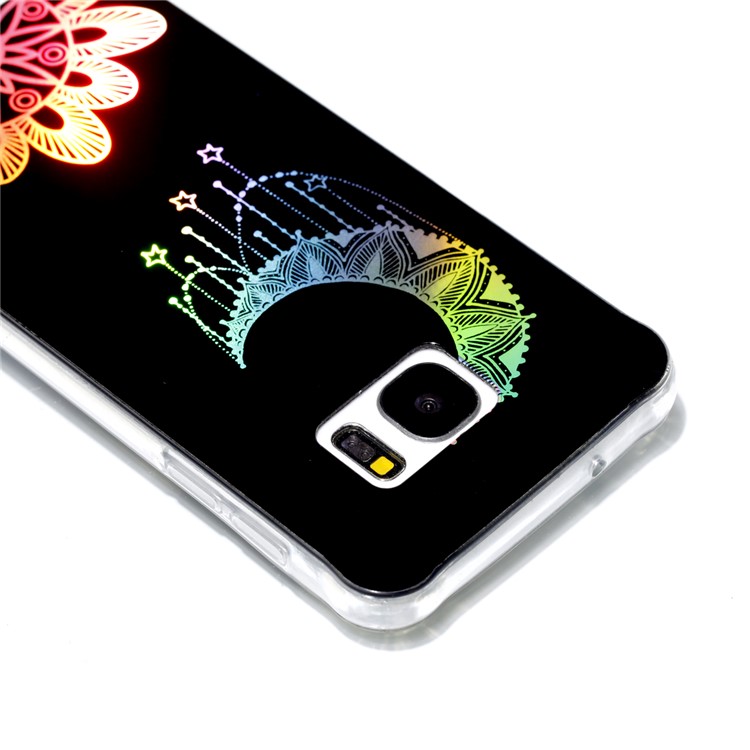 Electroplating IMD TPU Cell Phone Shell for Samsung Galaxy S7 SM-G930 - Moon-5