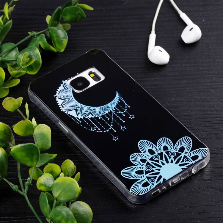 Electroplating IMD TPU Cell Phone Shell for Samsung Galaxy S7 SM-G930 - Moon-6