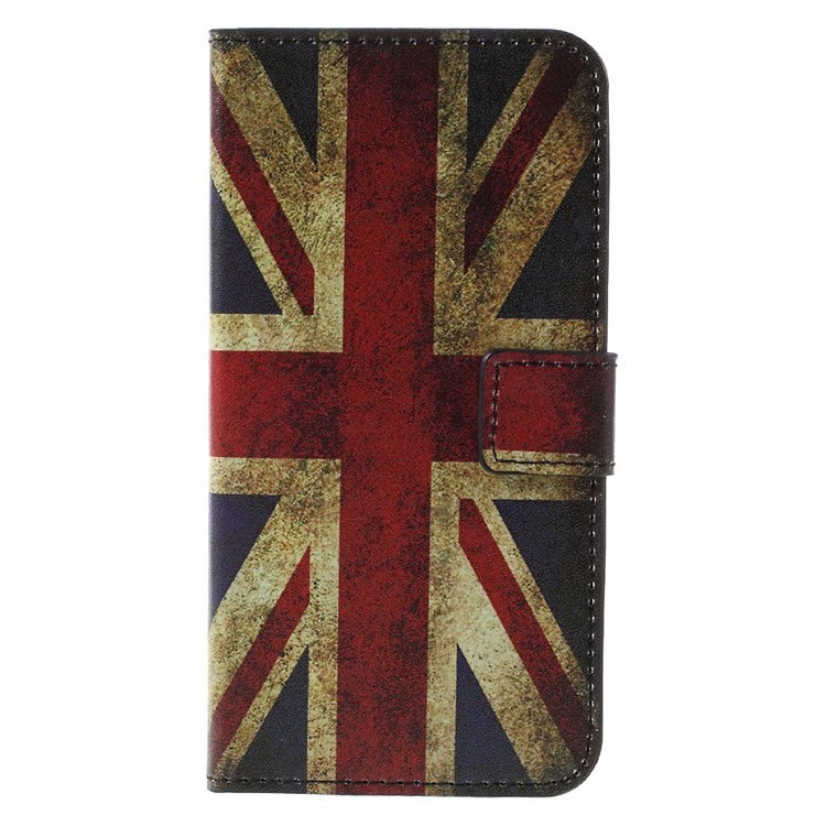 Leather Stand Cover for Samsung Galaxy S7 - Vintage UK Flag-3