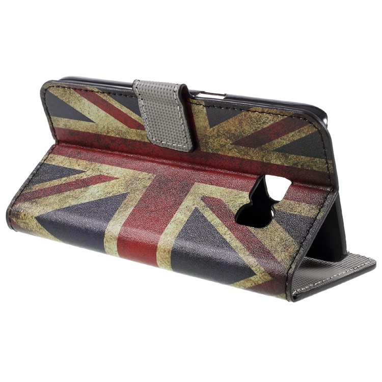Leather Stand Cover for Samsung Galaxy S7 - Vintage UK Flag-5