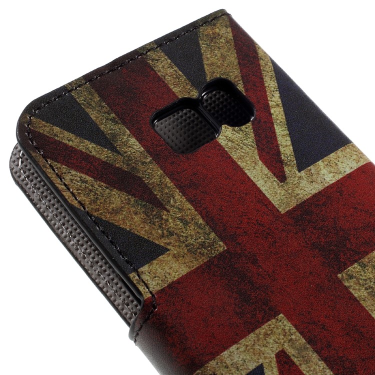 Leather Stand Cover for Samsung Galaxy S7 - Vintage UK Flag-7