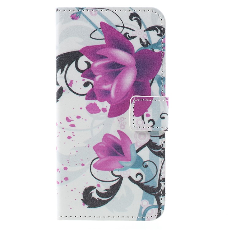 Wallet Leather Flip Cover for Samsung Galaxy S7 - Kapok Flowers-3
