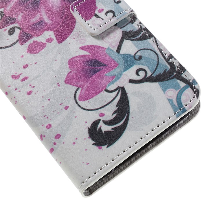 Wallet Leather Flip Cover for Samsung Galaxy S7 - Kapok Flowers-6