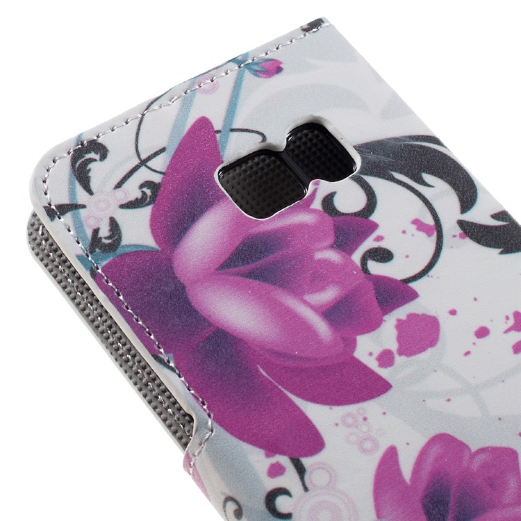 Wallet Leather Flip Cover for Samsung Galaxy S7 - Kapok Flowers-7
