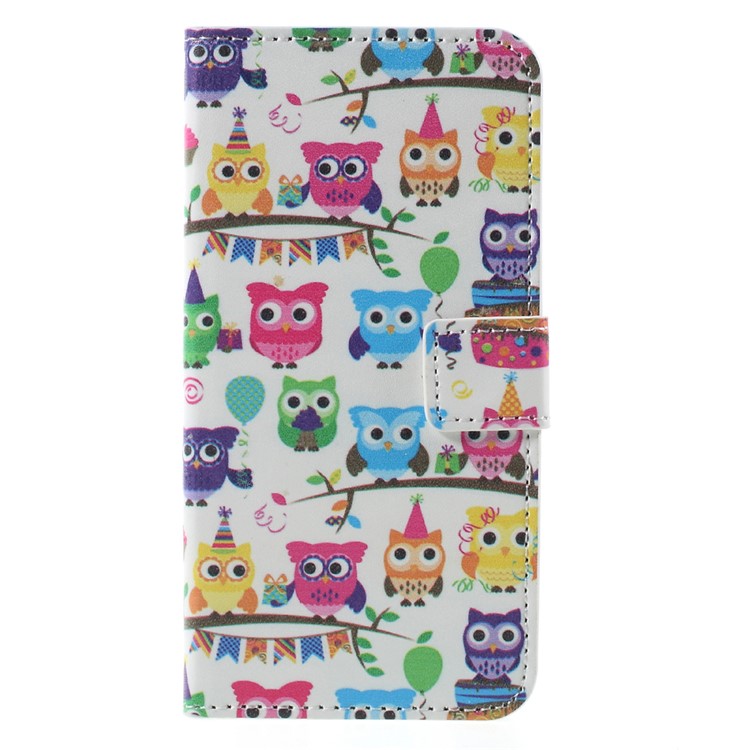 Magentic Leather Stand Case for Samsung Galaxy S7 - Multiple Owls-3