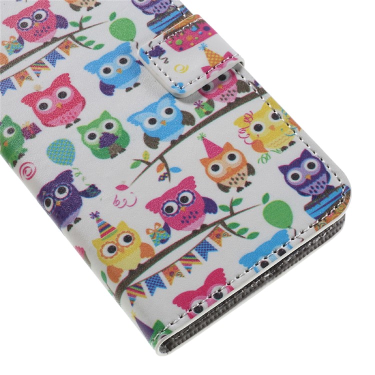 Magentic Leather Stand Case for Samsung Galaxy S7 - Multiple Owls-6