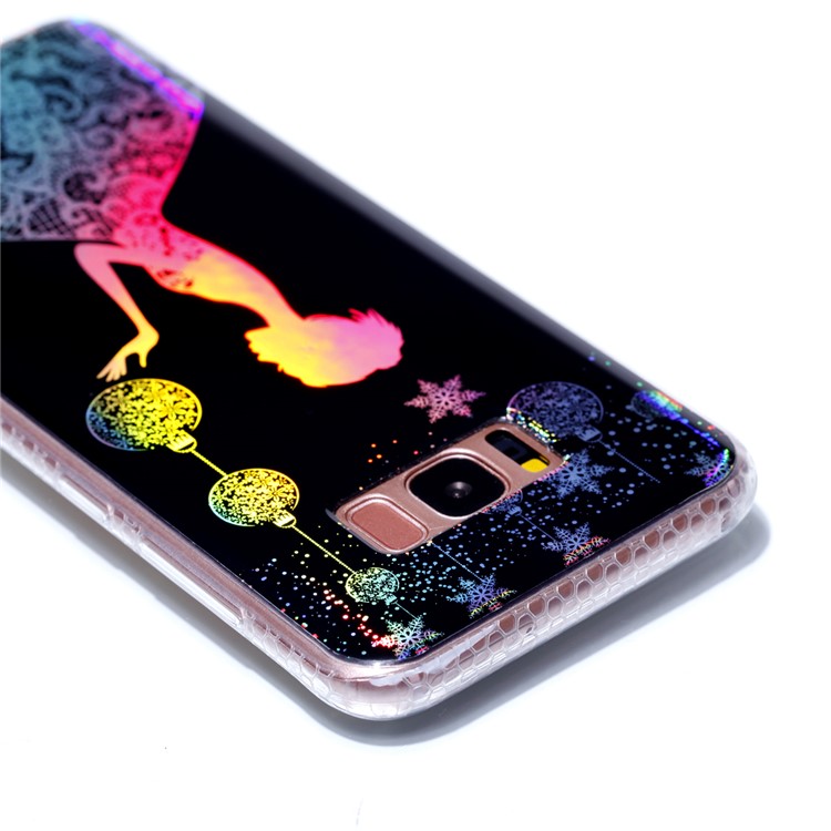 Electroplating IMD Soft TPU Back Case for Samsung Galaxy S8 SM-G950 - Pretty Girl-5