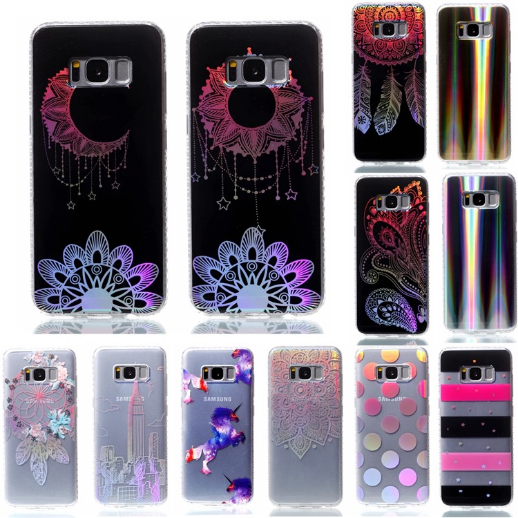 Electroplating IMD Soft TPU Back Case for Samsung Galaxy S8 SM-G950 - Pretty Girl-8
