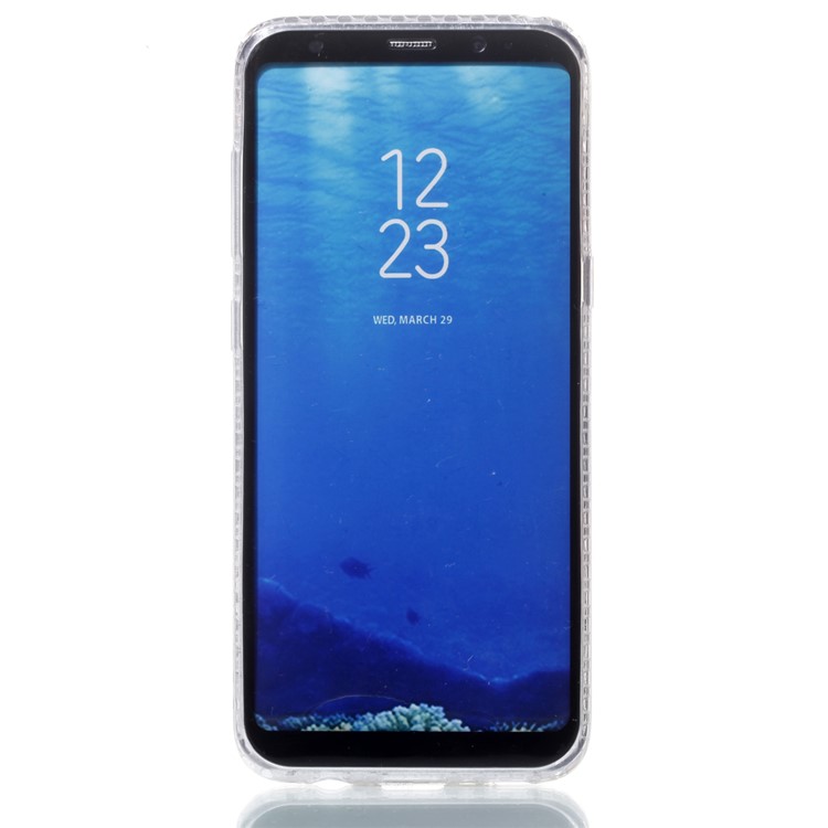 Electroplating IMD TPU Protection Phone Casing for Samsung Galaxy S8 SM-G950 - Flower Pattern-7