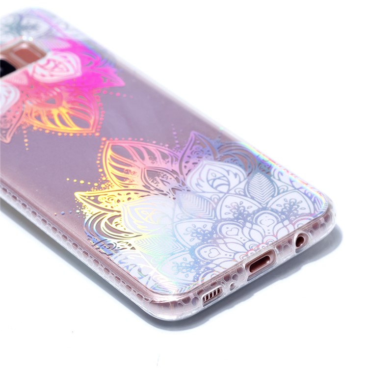 Electroplating IMD TPU Cover Case for Samsung Galaxy S8 Plus SM-G955 - Flower Pattern-4