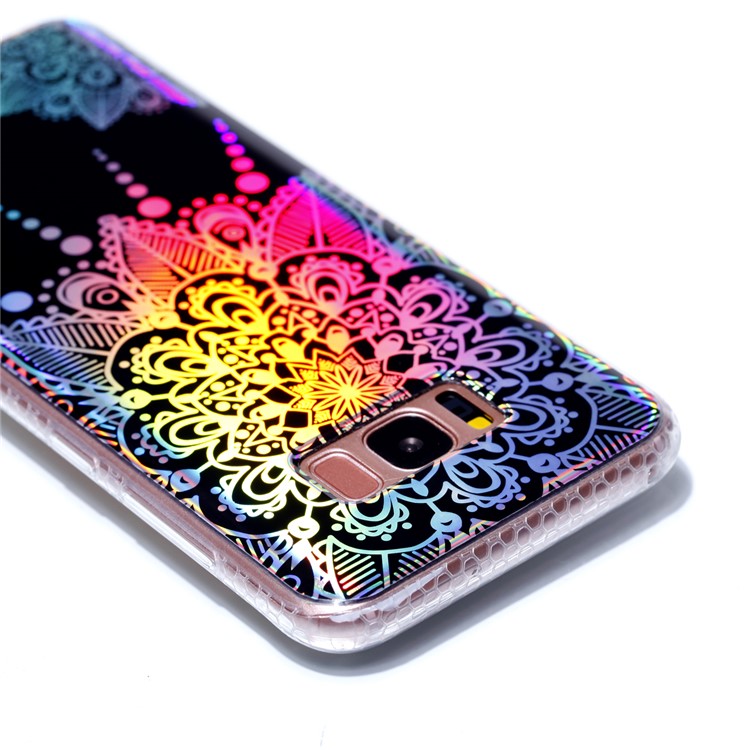 Electroplating IMD TPU Protection Mobile Phone Cover for Samsung Galaxy S8 Plus SM-G955 - Mandala Flower-5