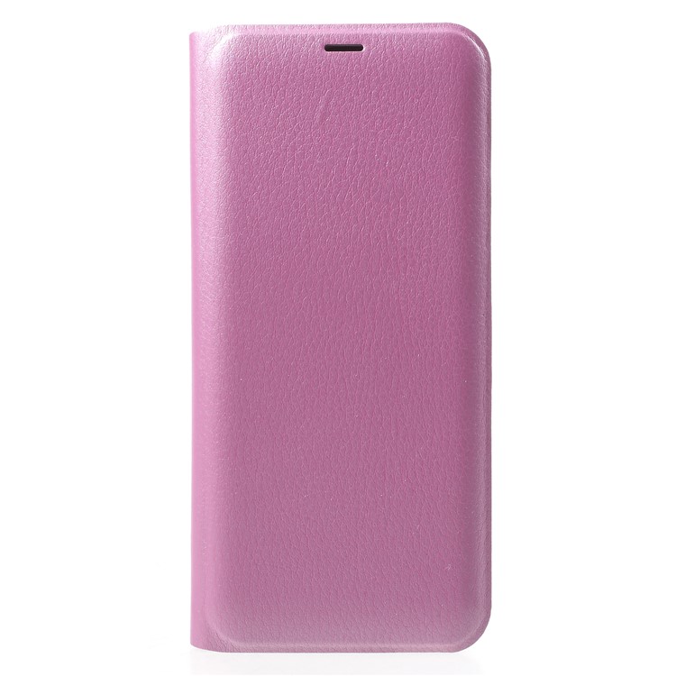 Litchi Texture Card Holder Leather Case for Samsung Galaxy S9 G960 - Pink-3
