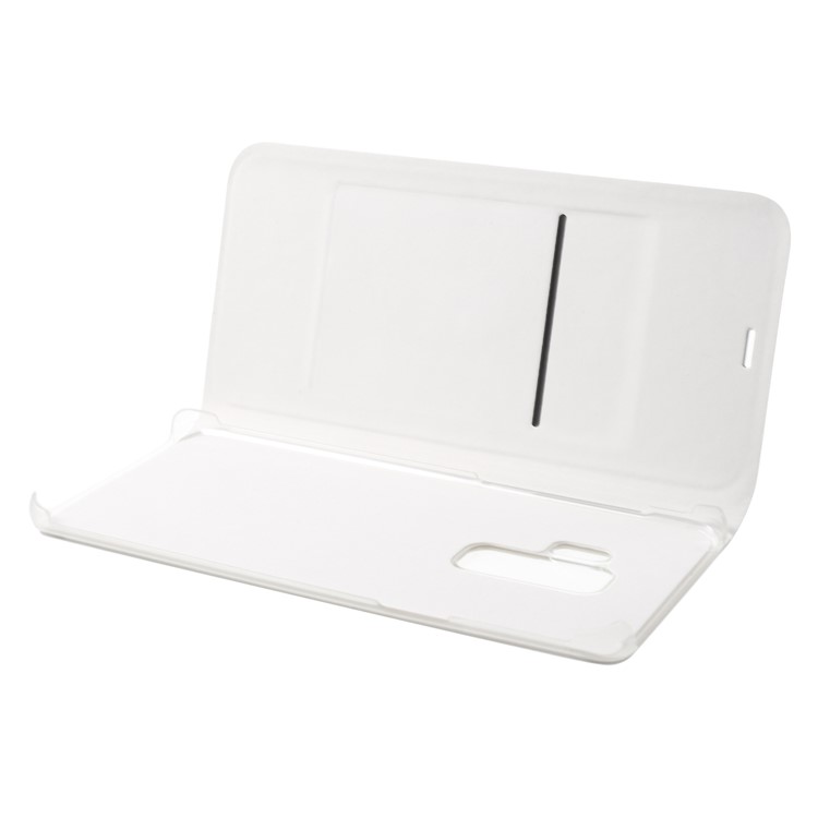Litchi Texture Card Holder Leather Shell for Samsung Galaxy S9 Plus SM-G965 - White-4
