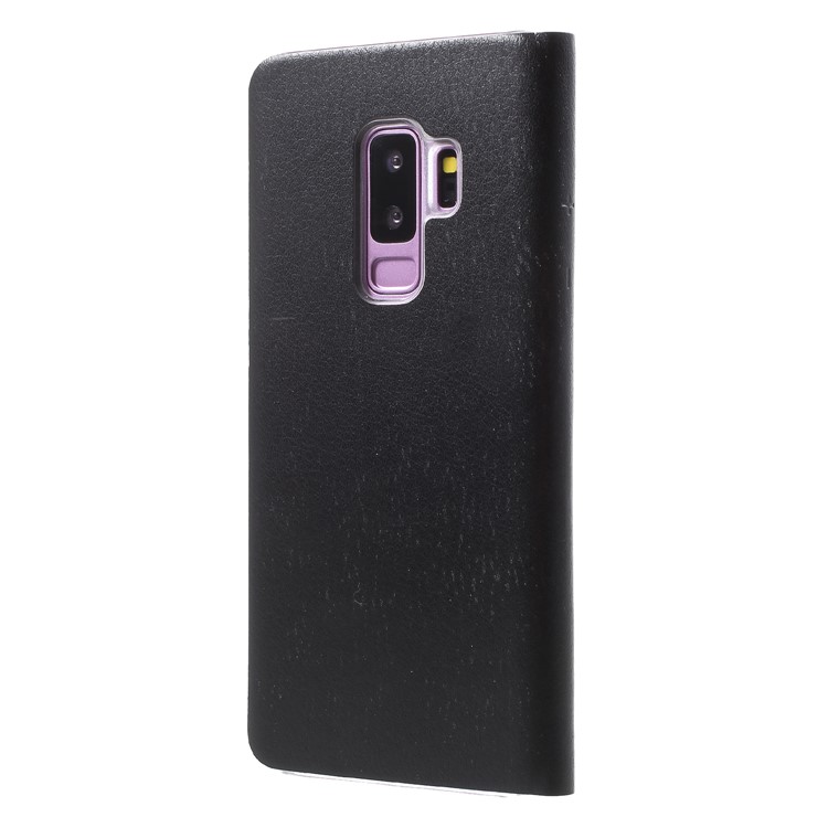 Litchi Texture View Window Leather Case for Samsung Galaxy S9+ SM-G965 - Black-2