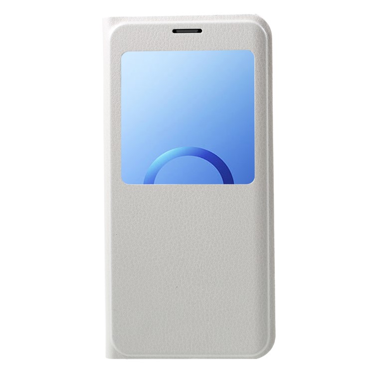 

Litchi Texture View Window Leather Cover for Samsung Galaxy S9 Plus SM-G965 - White
