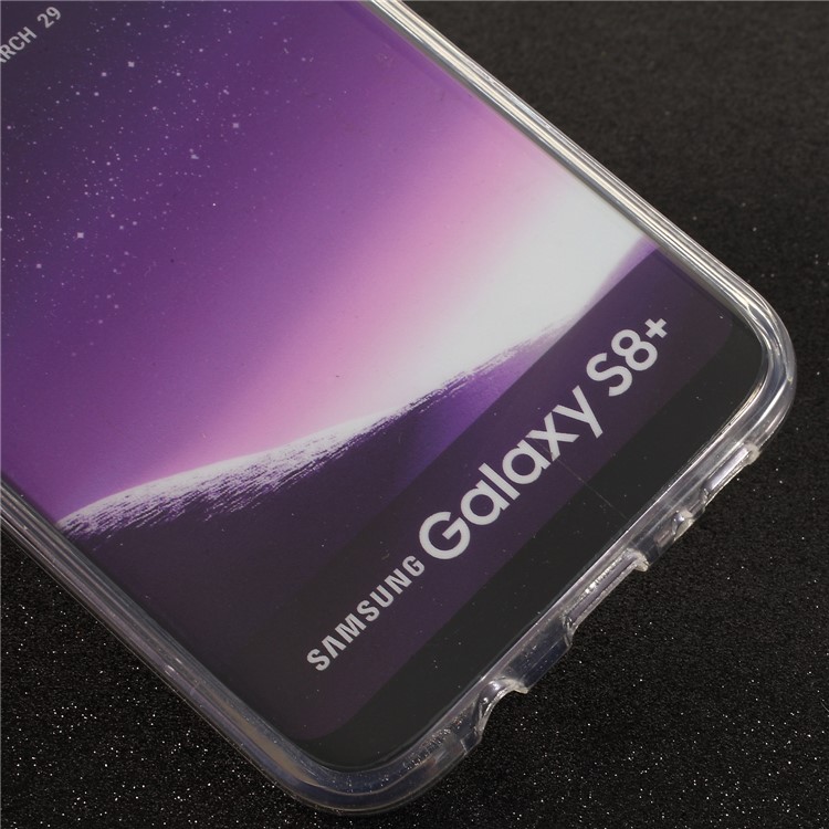 Touchable Acrylic TPU Hybrid Front + Soft TPU Hybrid Mobile Cover for Samsung Galaxy S8 Plus G955 - Transparent-4
