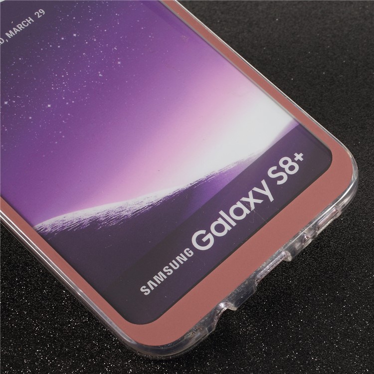 Touchable Acrylic TPU Hybrid Front + Soft TPU Hybrid Shell for Samsung Galaxy S8+ G955 - Red-4