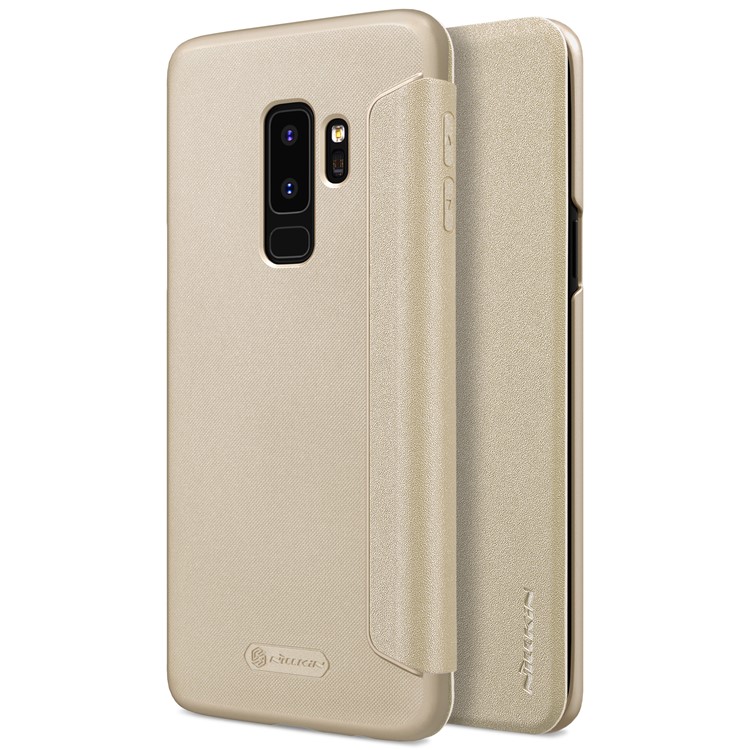 

NILLKIN Sparkle Series Flip Leather Mobile Shell for Samsung Galaxy S9+ G965 - Gold