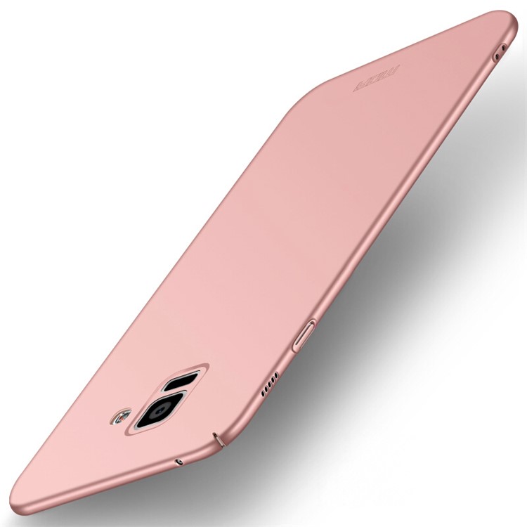 MOFI Shield Matte Hard PC Phone Casing Cover for Samsung Galaxy A8 Plus (2018) - Rose Gold