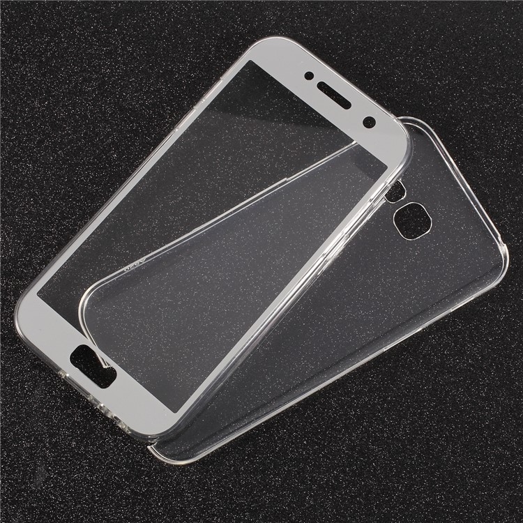 2-in-1 Touchable Casing (Acrylic Front + TPU Back) for Samsung Galaxy A3 (2017) - Silver-1