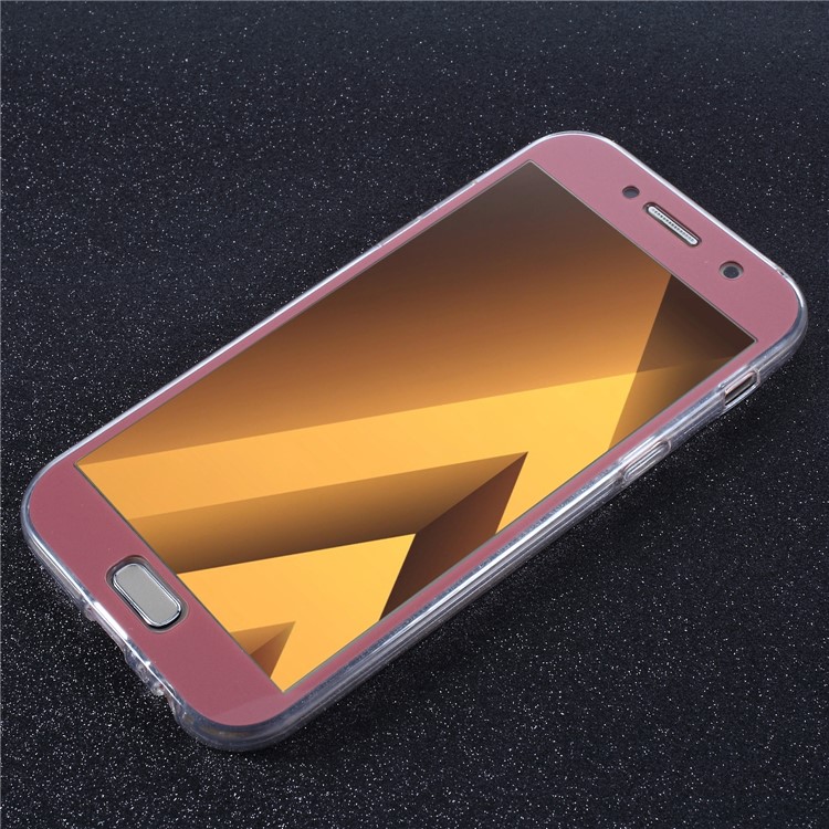 2-in-1 Touchable Mobile Phone Case (Acrylic Front + TPU Back) for Samsung Galaxy A3 (2017) - Pink-2