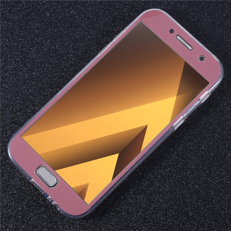 2-in-1 Touchable Mobile Phone Case (Acrylic Front + TPU Back) for Samsung Galaxy A3 (2017) - Pink-5