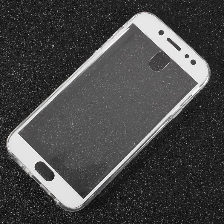 Touchable Acrylic TPU Hybrid Front + TPU Hybrid Case for Samsung Galaxy J5 (2017) EU Version / J5 Pro (2017) - White-6