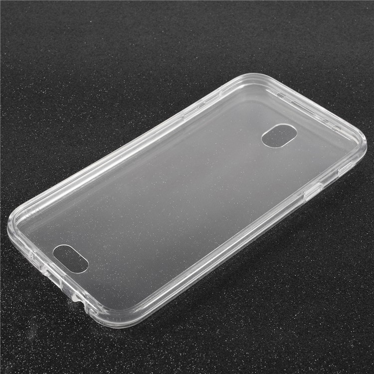 Touchable Acrylic TPU Hybrid Front + TPU Combo Cover for Samsung Galaxy J5 (2017) EU Version / J5 Pro (2017) - Transparent-2