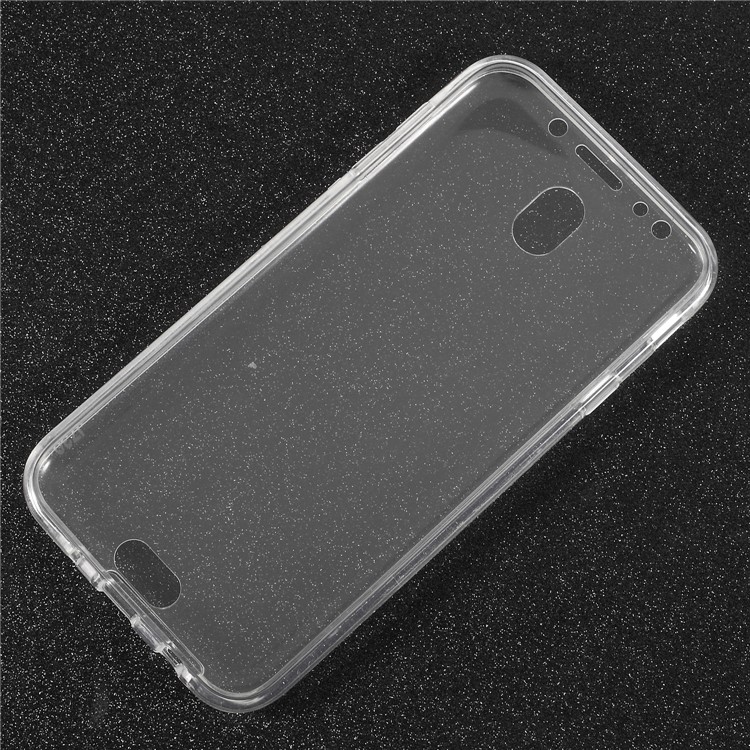 Touchable Acrylic TPU Hybrid Front + TPU Combo Cover for Samsung Galaxy J5 (2017) EU Version / J5 Pro (2017) - Transparent-6