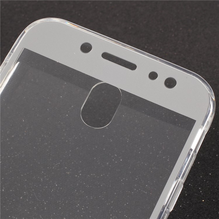 Touchable Acrylic TPU Hybrid Front + TPU Combo Shell for Samsung Galaxy J5 (2017) EU Version / J5 Pro (2017) - Silver-4