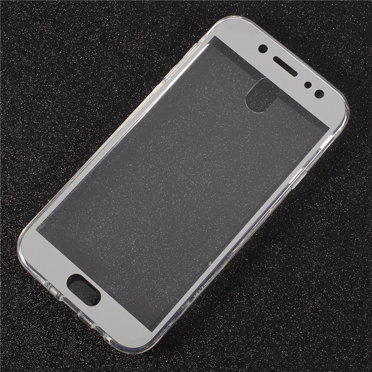 Touchable Acrylic TPU Hybrid Front + TPU Combo Shell for Samsung Galaxy J5 (2017) EU Version / J5 Pro (2017) - Silver-6