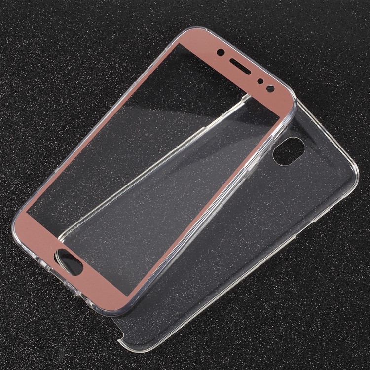 Touchable Acrylic TPU Hybrid Front + TPU Hybrid Protective Cover for Samsung Galaxy J5 (2017) EU Version / J5 Pro (2017) - Red-1